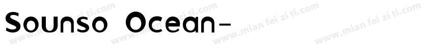 Sounso Ocean字体转换